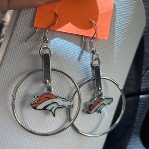 Denver Broncos earrings